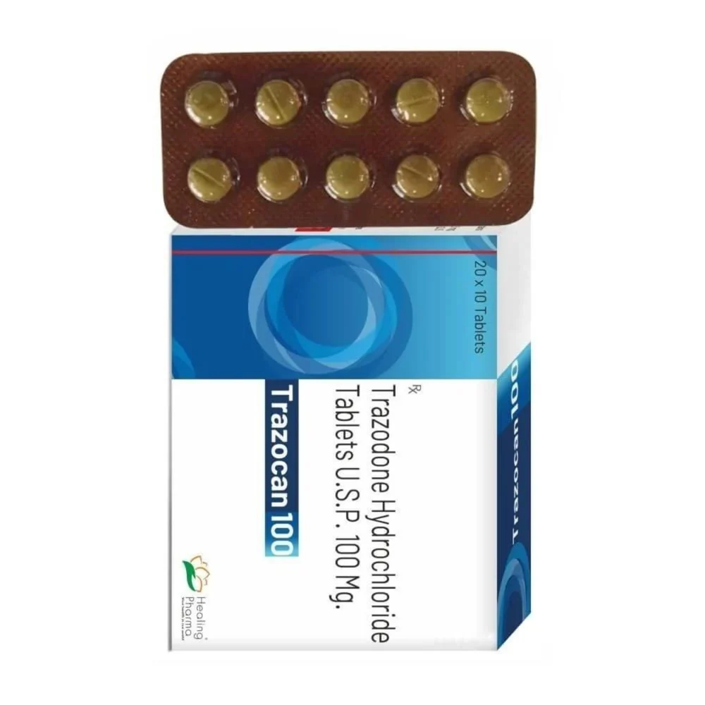 100 mg Trazocan 100 Trazodone Hydrochloride U.S.P. Tablets