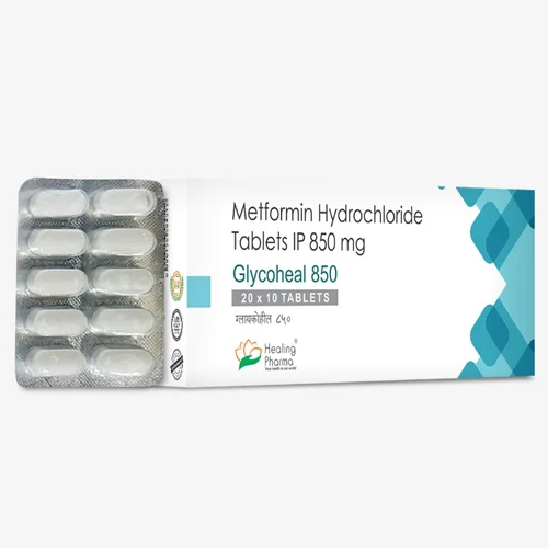 850 mg Glycoheal 850 Metformin Hydrochloride IP Tablets