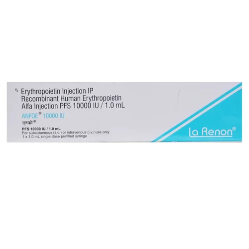 1000 IU ANFOE 1000 IU Erythropoietin IP Injection Recombinant Human Erythropoietin Alfa Injection