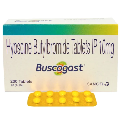 10 mg Buscogast Hyoscine Butylbromide IP Tablets