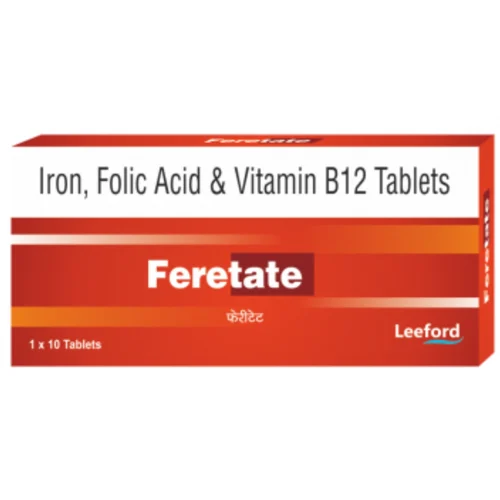 Feretate Iron, Folic Acid & Vitamin B12 Tablets