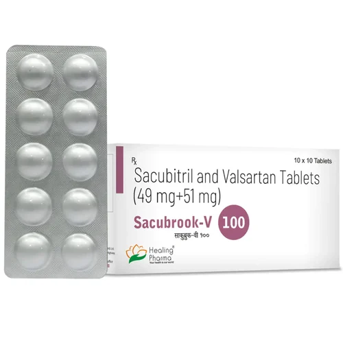 49 mg+51 mg Sacubrook-v 100 Sacubitril and Valsartan Tablets