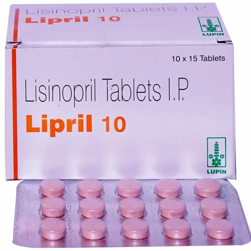 10 mg Lipril 10 Lisinopril I.P. Tablets