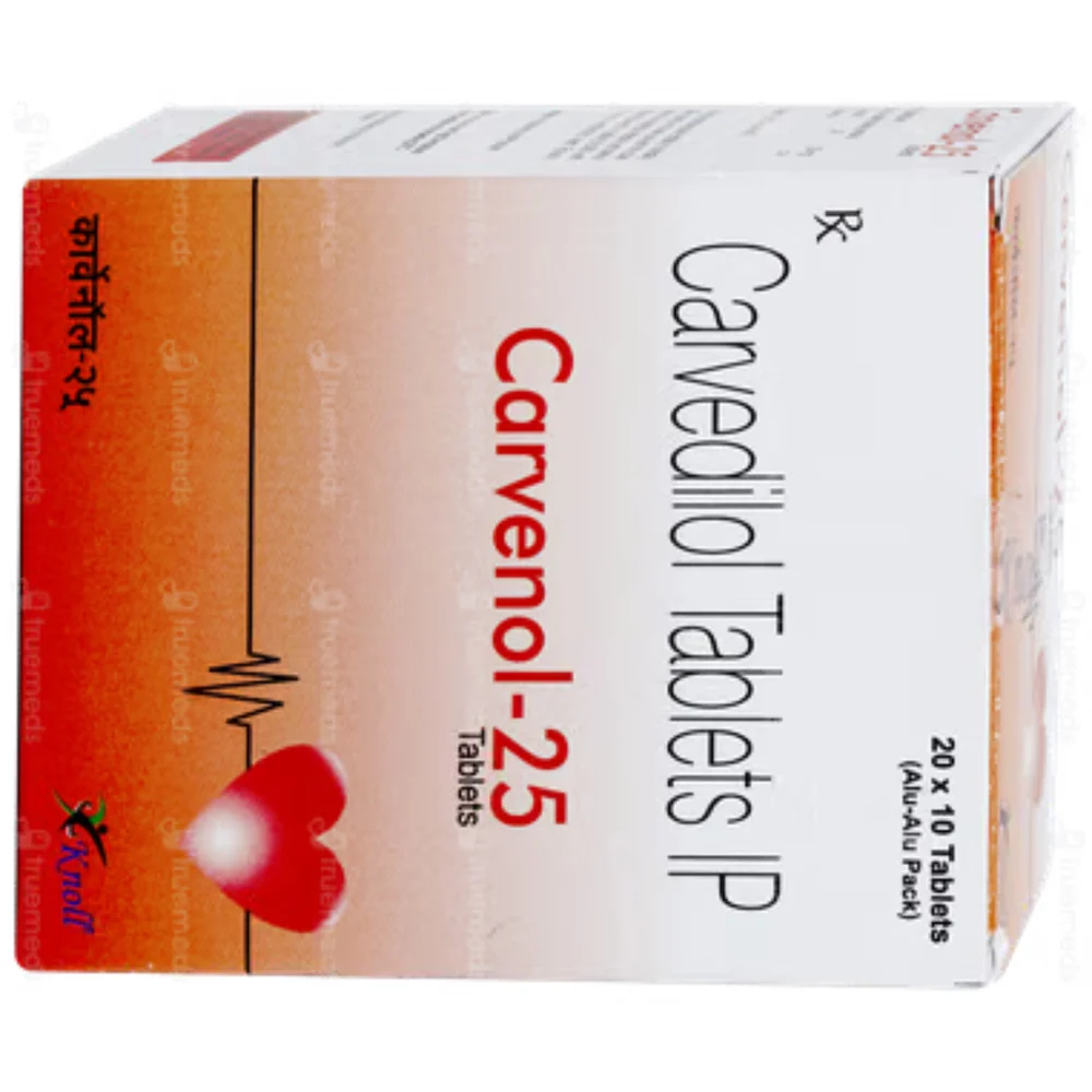 25 mg Carvenol-25 Carvedilol IP Tablets